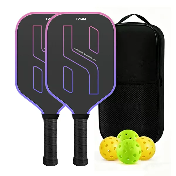 Carbon fiber T700 full set pickleball paddle, pickleball racket, customizable