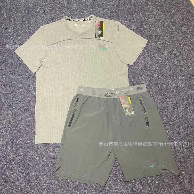 夏用反射素材メンズスポーツ速乾半袖ランニングフィットネス軽量通気性トレーニングアイスシルクTシャツアイスシルク冷感|undefined
