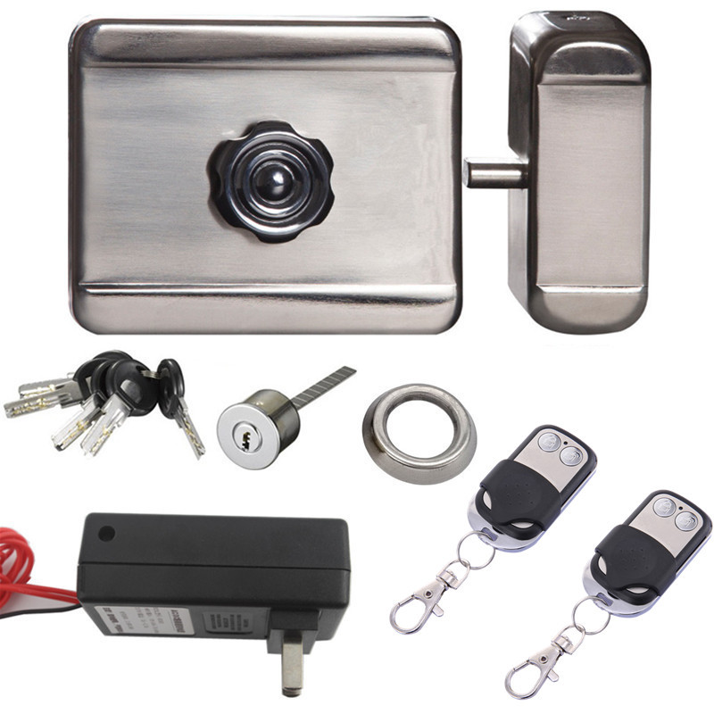 遥控无线电子锁 远程控制 静音锁 电控锁 遥控门锁 电子锁