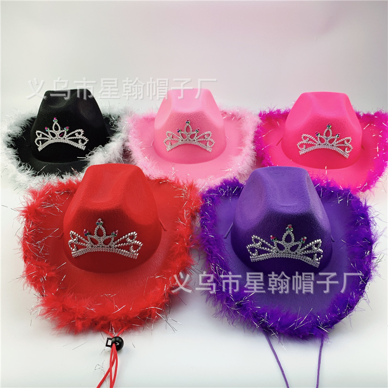 Estrellas americanas y rayas cinta vintage alto sombrero mago etapa rendimiento Festival fieltro paño recto sombrero alto