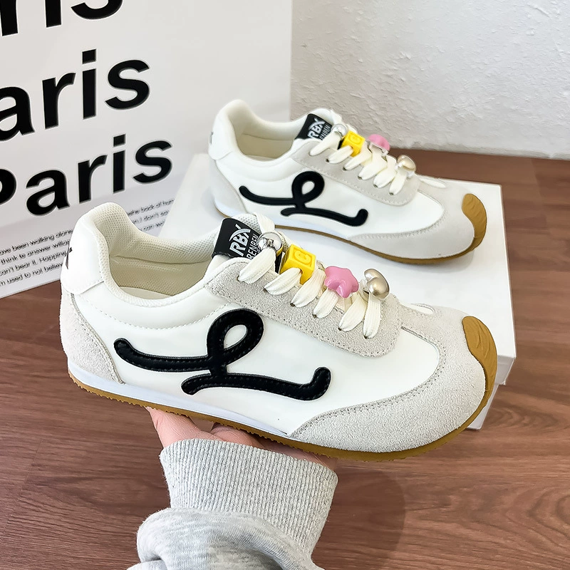 Мягкая подошва, дикая немецкая обувь, женская весна 2025 новый тренд, плоская нижняя повседневная обувь, толстая подошва, спортивная обувь Agump