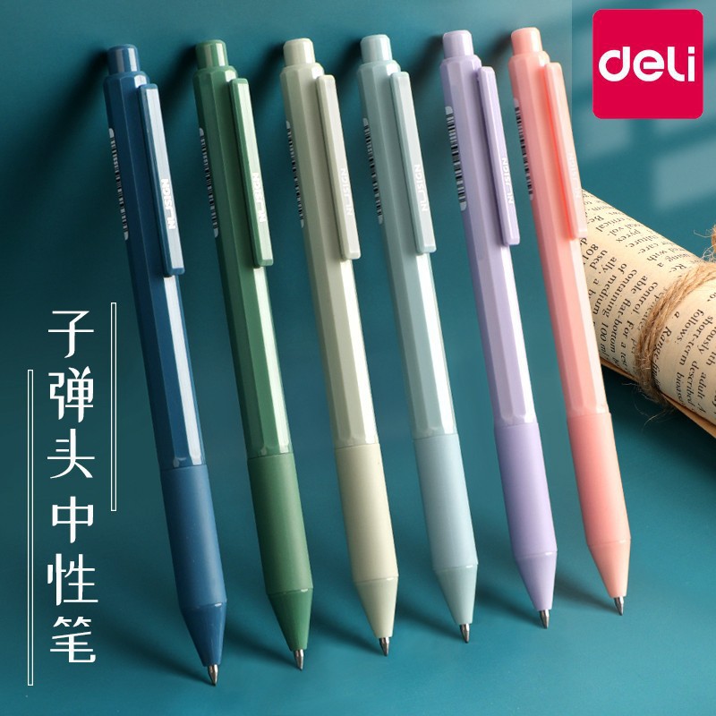 델리뉴세이 프레스 젤펜 심플 0.5mm 블랙 시그니처 펜 학생 총알 오피스 스몰 프레쉬