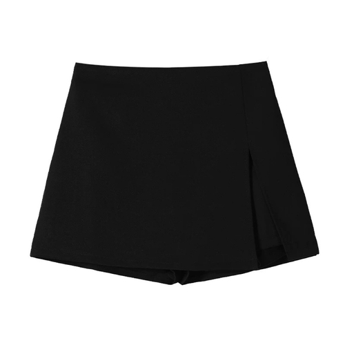 Gray high-waisted suit skirt for women, spring slimming fashionable all-matching hip skirt, anti-exposure a-line short skirt