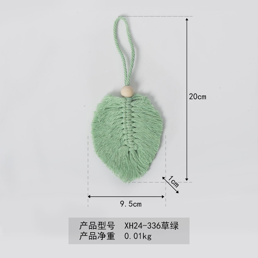 Bohemia hoja de algodón colgante tejido a mano tapices de pared hoteles residenciales porche colgante decorativo creativo