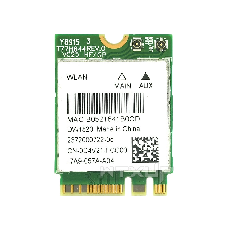 Беспроводная сетевая карта Qualcomm DW1820 NFA344, 5G двухдиапазонный гигабитный Wi-Fi5, модуль NGFF M.2 с Bluetooth 4.1
