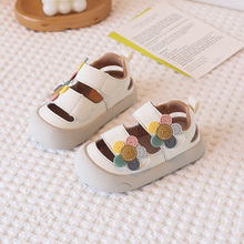 2025女宝宝凉鞋1一2-3岁小童透气防滑软底婴儿学步鞋公主风中小童