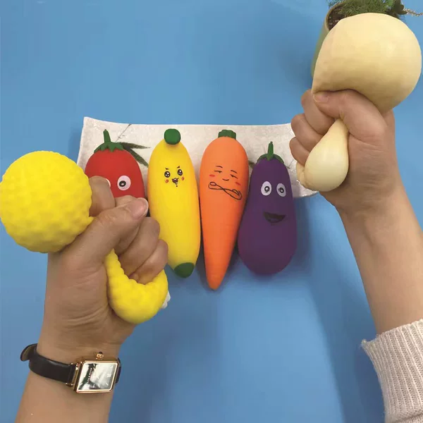 New Kneading Music Simulation Vegetables and Fruits Lala Music Corn Peanut Carrot Eggplant Banana Pepper Decompression