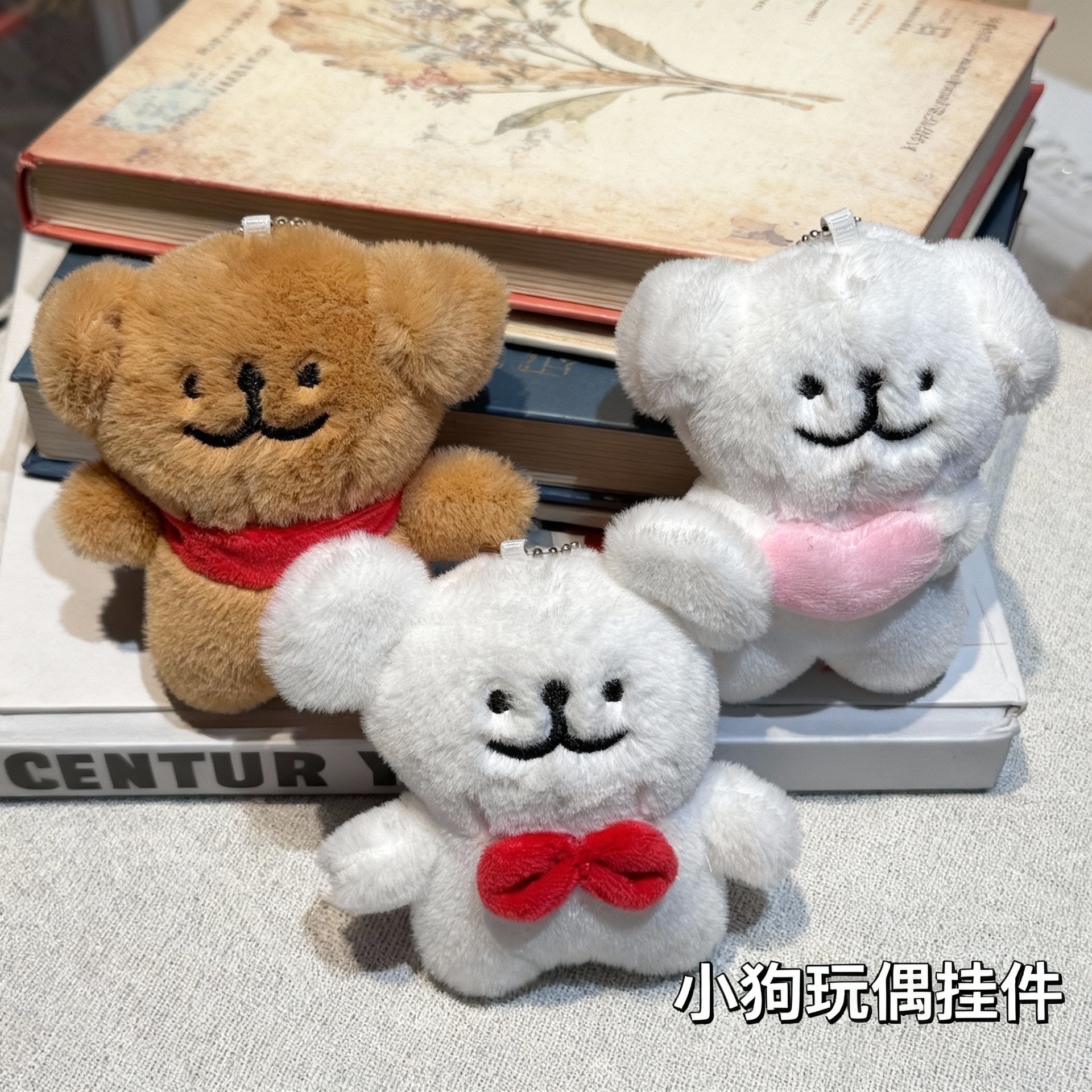 抖音爆款可爱小狗钥包包挂饰毛绒公仔搞怪创意匙扣玩偶小挂件批发