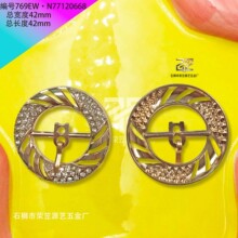 盘扣鞋服滑扣方扣扣子圆形日字扣网红款批发三档扣滚筒扁线皮鞋背