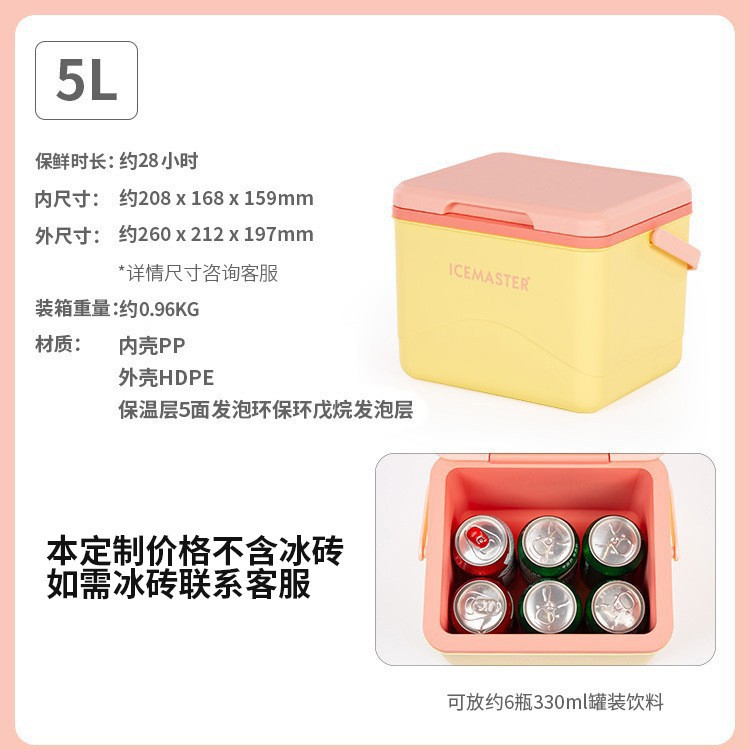 Dragon Boat Festival 5L incubadora portátil pequeña caja bento portátil caja de almuerzo caja de almuerzo para campamento al aire libre caja de calefacción personalizada