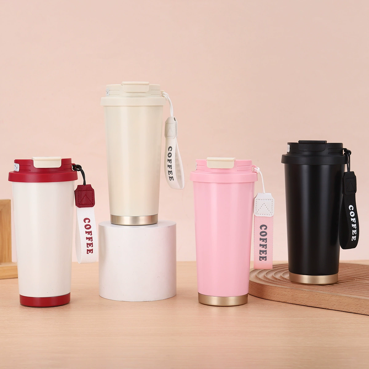 Высокое значение Suzuka Изоляющая чашка двойной напиток вакуум 316 из нержавеющей стали кофейная чашка с чашкой на открытом воздухе с тросом портативный