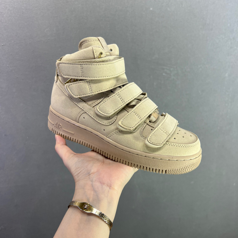 Air Force One high-top sneakers with Velcro straps, flat-soled casual sports shoes, foreign trade AF1 suede versatile workwear trendy shoes Air Force One high-top sneakers with Velcro straps, flat-soled casual sports shoes, foreign trade AF1 suede versatile workwear trendy shoes