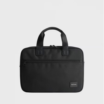 Briefcase, Men's Business Handbag, Large-Capacity Legal Commuter Bag, Simple Ballistic Nylon Computer Bag, Crossbody Bag