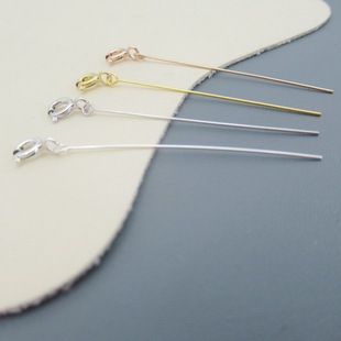 s925 sterling silver button spring buckle handmade DIY accessories spring buckle earring pin 9 pin earring earring earring hand