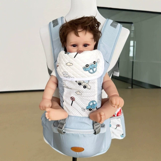 Windproof sling, storage system, children's hipseat, universal belt, head protection