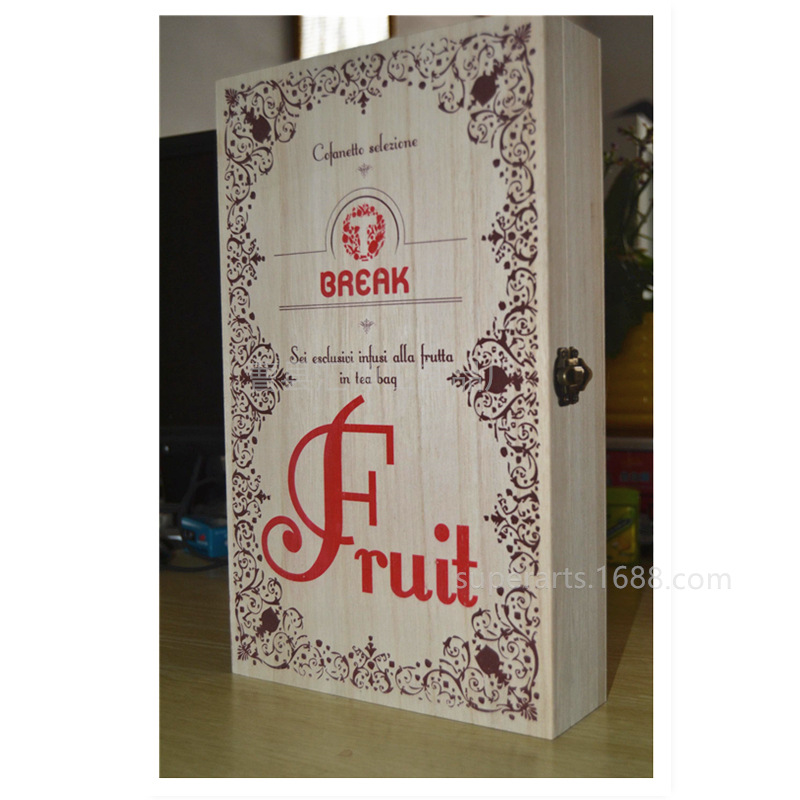 5 定做便宜出口美国英国澳大利亚荷兰韩国精美6格多格桐木水果