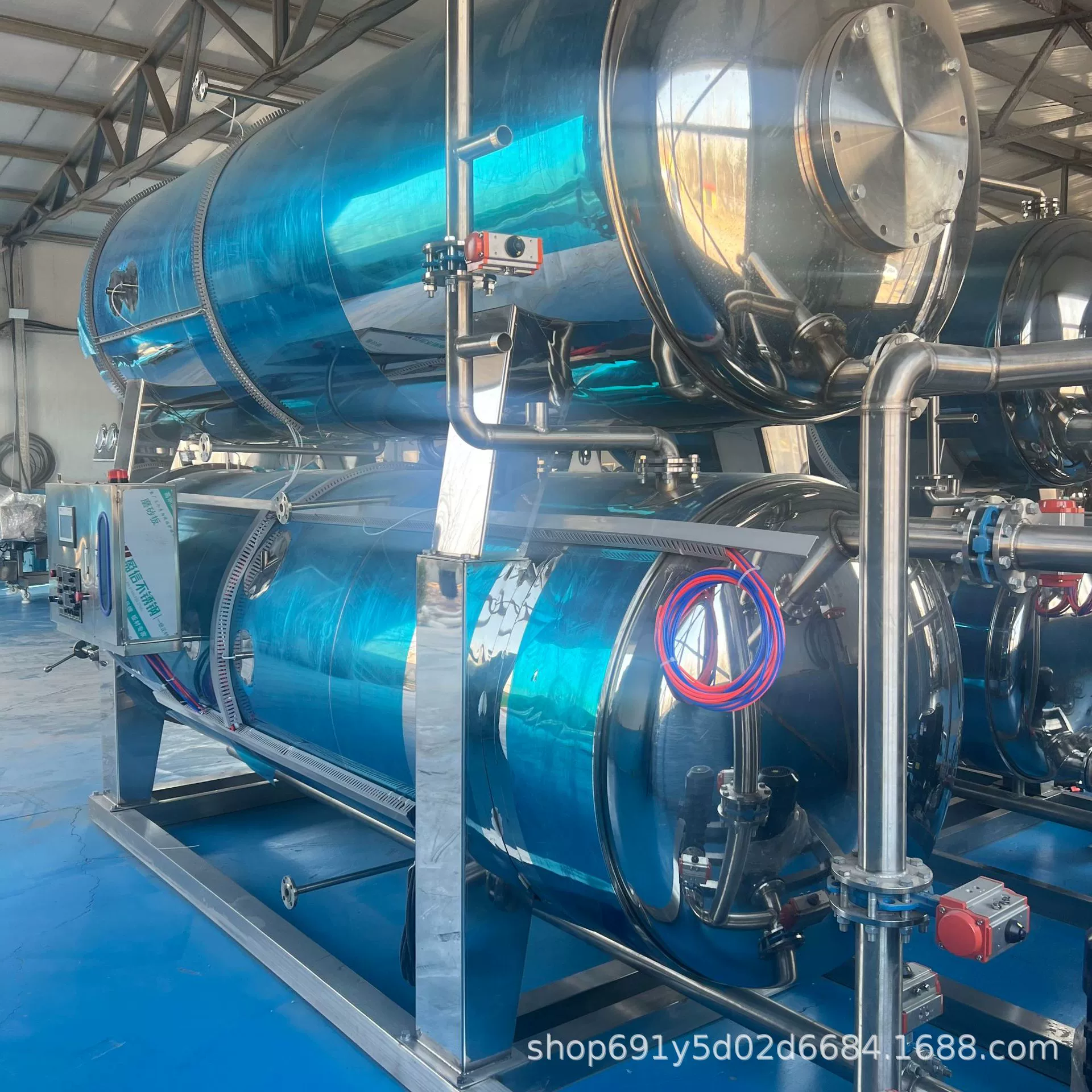 Автоматическая стерилизационная установка распылительного типа, оборудование для стерилизации готовых продуктов, стерилизационная емкость, оборудование для стерилизации упаковки колбасных и мясных продуктов