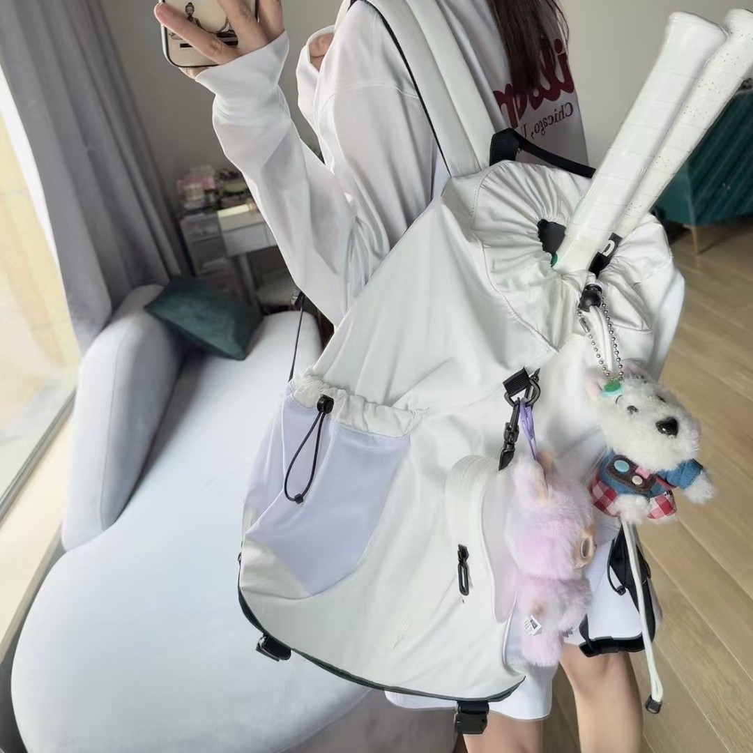 2026 new W embroidered second-generation original sports backpack, set of two, with separate compartments for dry and wet items, tennis bag, unisex