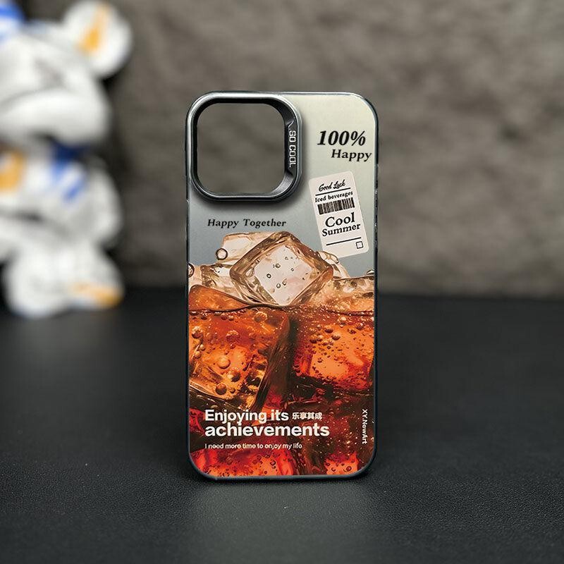 Summer Ice Cube Suitable for Apple 17 Pro Max Phone Case iPhone 13/12/11 Anti-Drop Ins Style Fresh and Simple