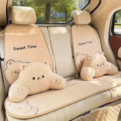 Cushion Plush Warm Car Seat — Seat cushion, seat cover