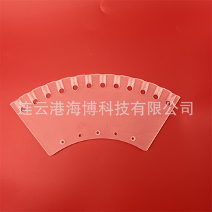 Customized Frosted Quartz Glass Sheet Opaque Frosted High Temperature Resistant Quartz Glass Fan-Shaped Laser Punching Sheet