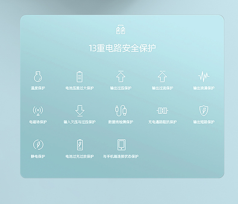 20,000 mAh super large capacity wireless charging portable mobile power bank with built-in cable - cross-border new model.