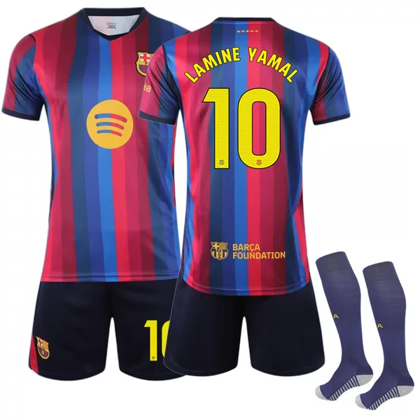 2627 Pedri Jersey Sportswear Barcelona Home Football Uniform La Liga No. 10 Yamal Messi Suit