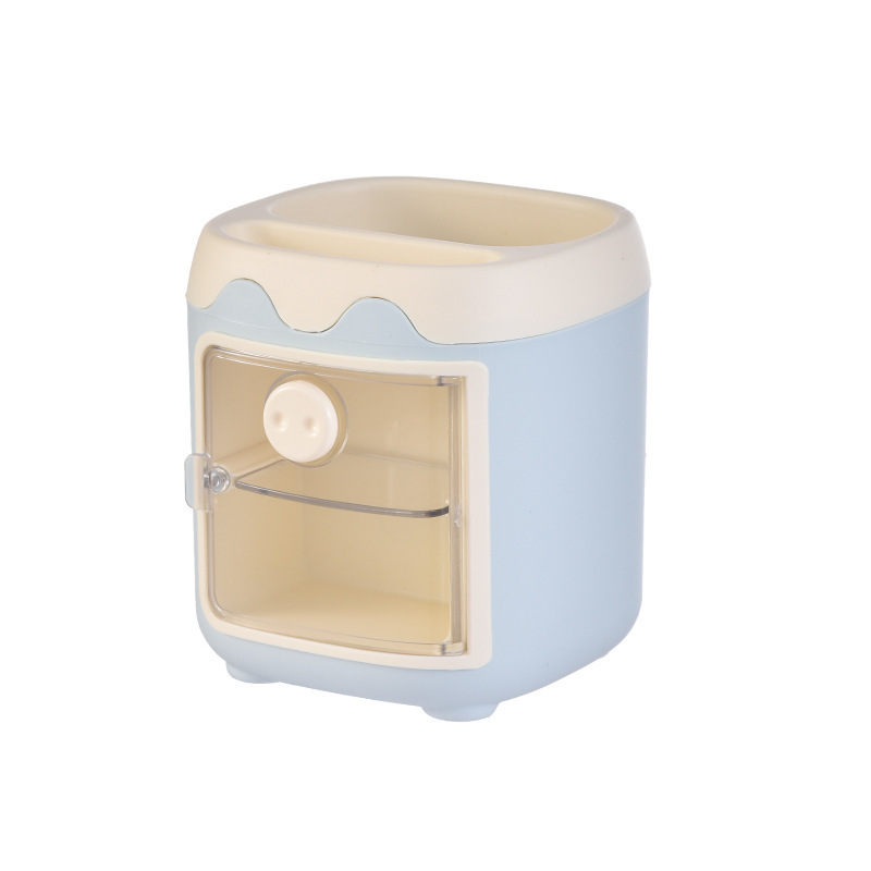 Portalápices cerditos Portalápices de escritorio para estudiantes, almacenamiento de niños, niños y niñas, lindos escritorios creativos, lápices, barriles, adornos