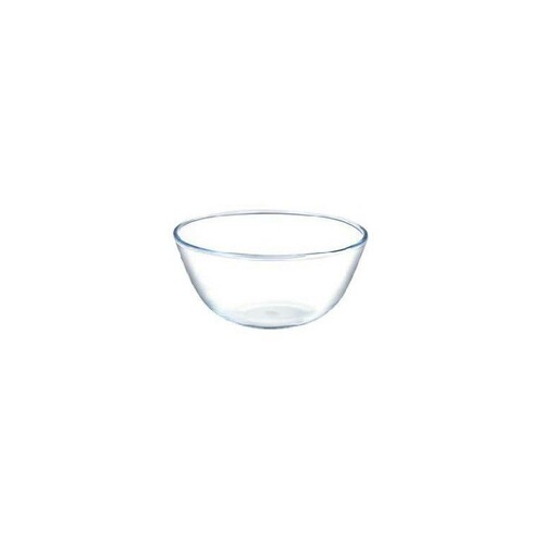 Transparent glass bowl, heat-resistant for salads, home use, microwave-safe, large-sized soup bowl perfect for baking and dough mixing.