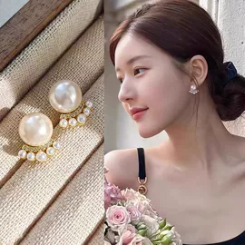 天然珍珠耳饰;耳钉;珍珠首饰套装
