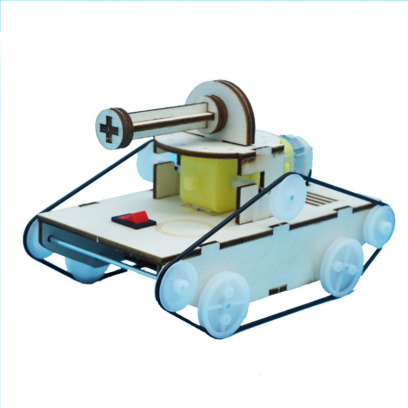Science and Technology small production diy tank car Children's handmade invention materials student science experiment puzzle assembled toys