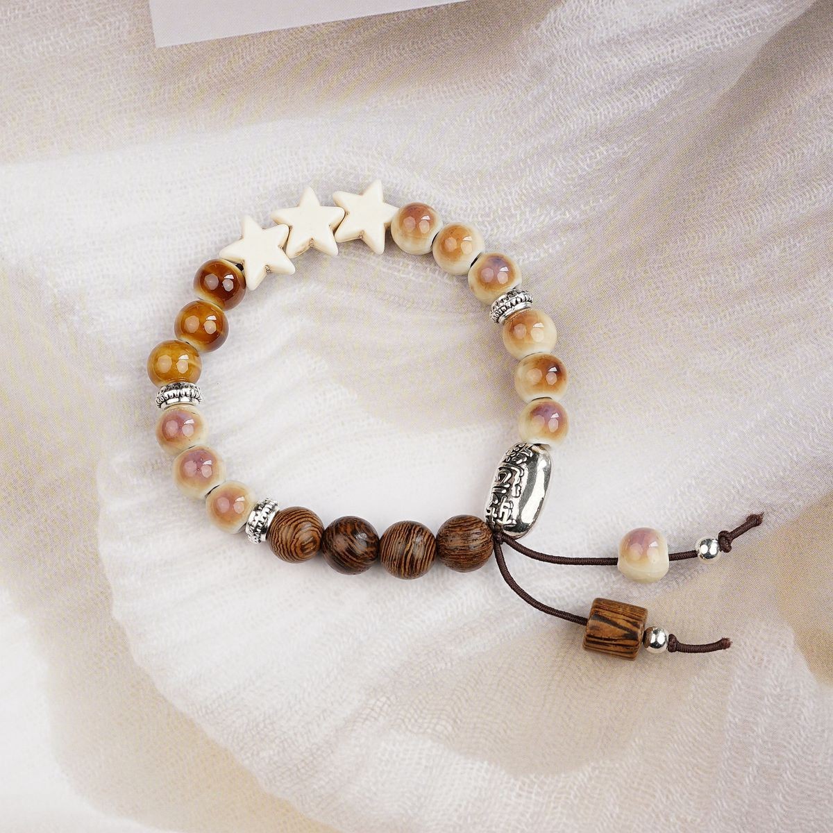Pulsera de Cerámica para Mujer Hecho a Mano Diseño de Gato image 221