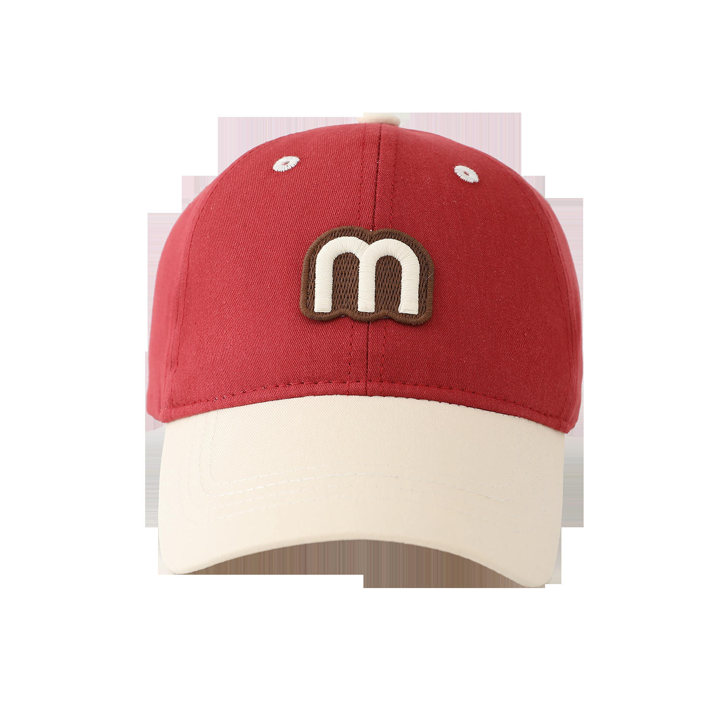 Lässiger Sonnenhut für Kinder (UPF 50+) – ideal für Jungen von 1–3 Jahren – Koreanisches Farbblockdesign, niedliche Baseballkappe mit Buchstabenmotiv, neuer Frühlings-/Sommer-Stil, Entenschnabelkappe für Mädchen_voghion.com