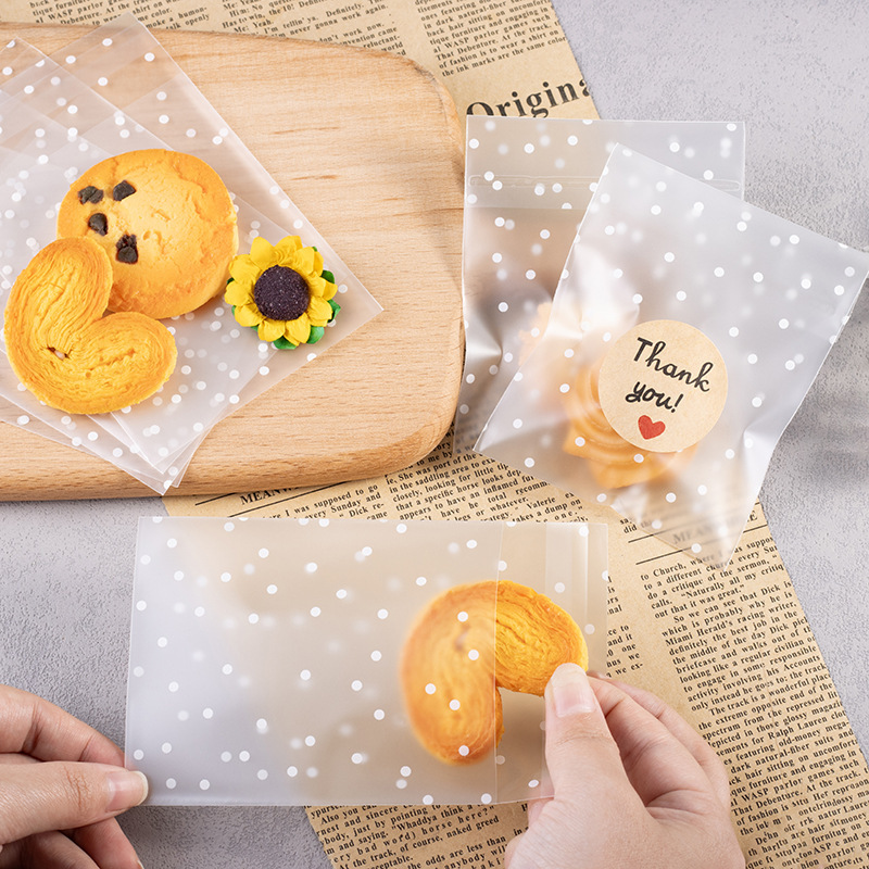 クロスボーダー半透明つや消しopp粘着袋パンビスケットキャンディプラスチックセルフシール包装ビニール袋シール|undefined