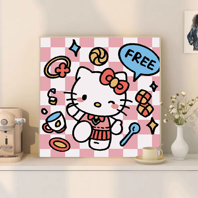 漫画 Q バージョンエッグマンパーティーシリーズ DIY デジタル油絵子供の手作り着色油絵装飾品卸売|undefined