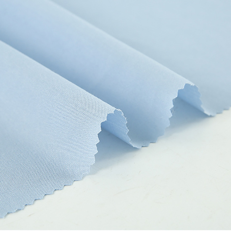 Fábrica de proveedores cómodos suaves sólidos 45s plano 100% rayon tela de camisa