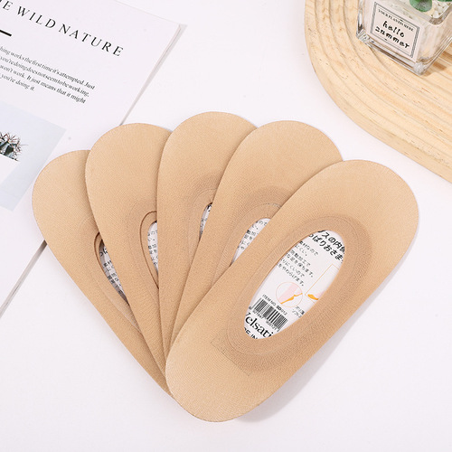 Socks for women summer thin invisible socks high elastic non-slip boat socks shallow mouth socks for women solid black silk thin stockings for women