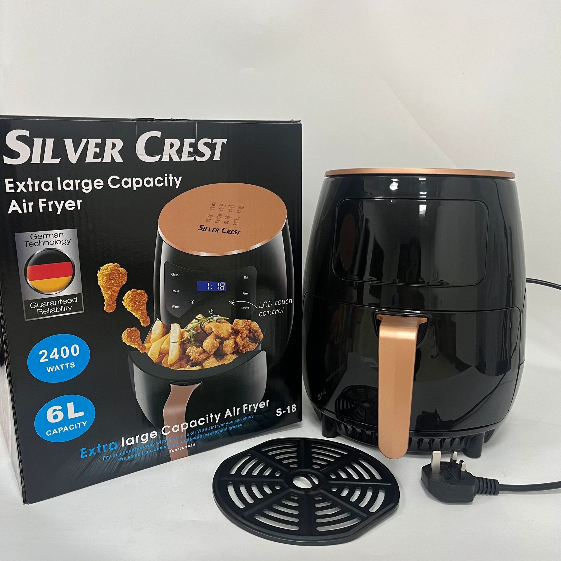 Air Fryer Home Large Capacity Touch Air Fryer Multi-functional French Fries Machine Smart Electric Fryer Wholesale