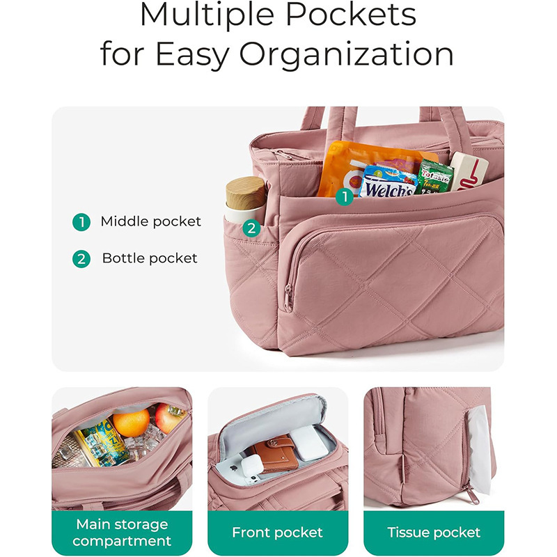 Amazon nueva bolsa de almuerzo para mujeres caja de almuerzo aislante bolsa de almuerzo con bolsillo bolsa de almuerzo suelta