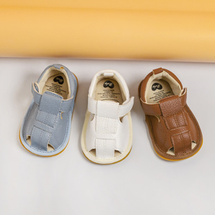 Summer 0-1 Year Old Baby Sandals, Toddler Shoes for 3-6-9-12 Months, Soft Rubber Sole, Non-Slip, Breathable, Anti-Slip