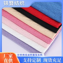 针织绣花面料柔软透气镂空创意设计时尚服装家居装饰布料现货批发