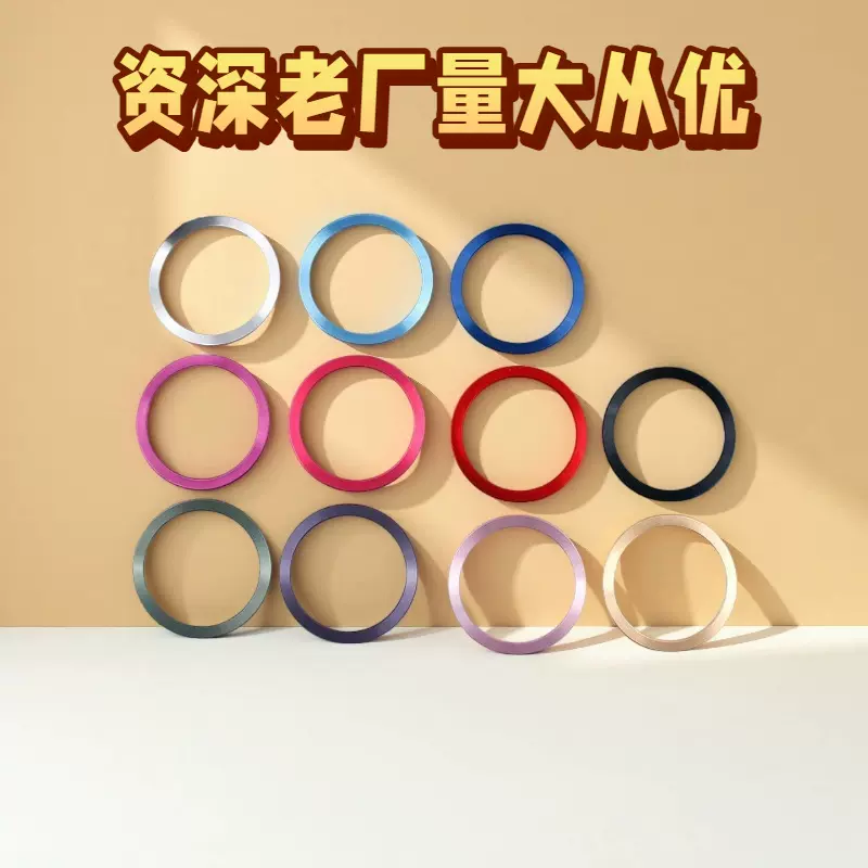 磁吸贴片引磁片CD纹无限充车载支架手机支架手机壳通用铁片