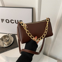 女士時尚鏈條小包包女2024今年流行新款韓版百搭斜挎包軟皮單肩包