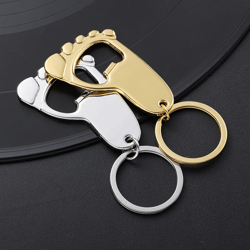 Cute Style Cute Foot Metal Unisex Keychain
