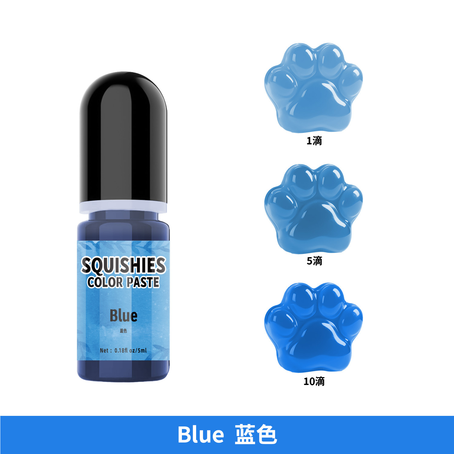 Factory direct cross-border 24 color 5ML kneading silicone color essence aromatherapy candle handmad
