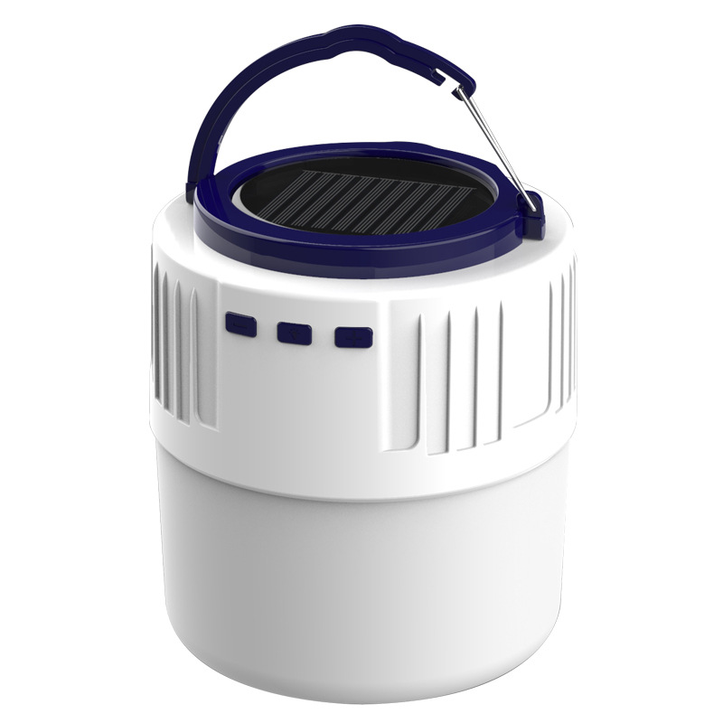 Solar Bluetooth camping luz LED móvil al aire libre iluminación USB recargable puesto noche mercado control remoto Luz de sonido