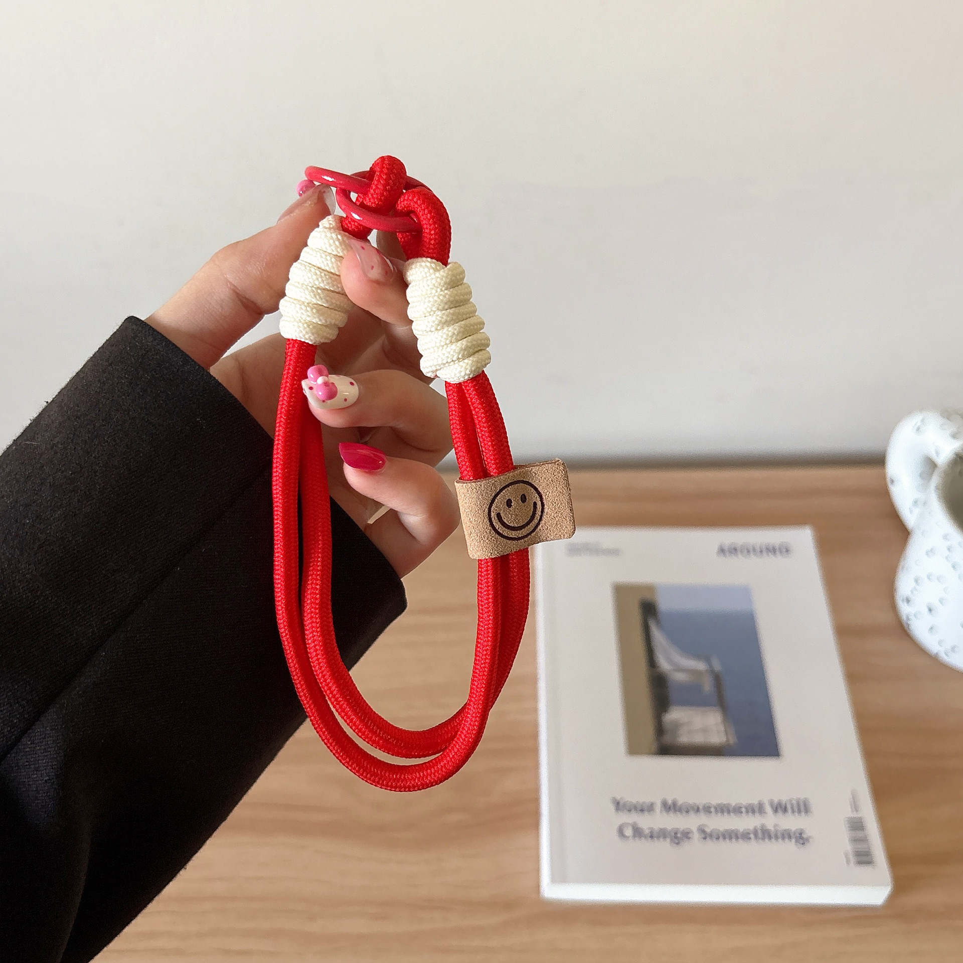 Double ring smiley-big red-red circle