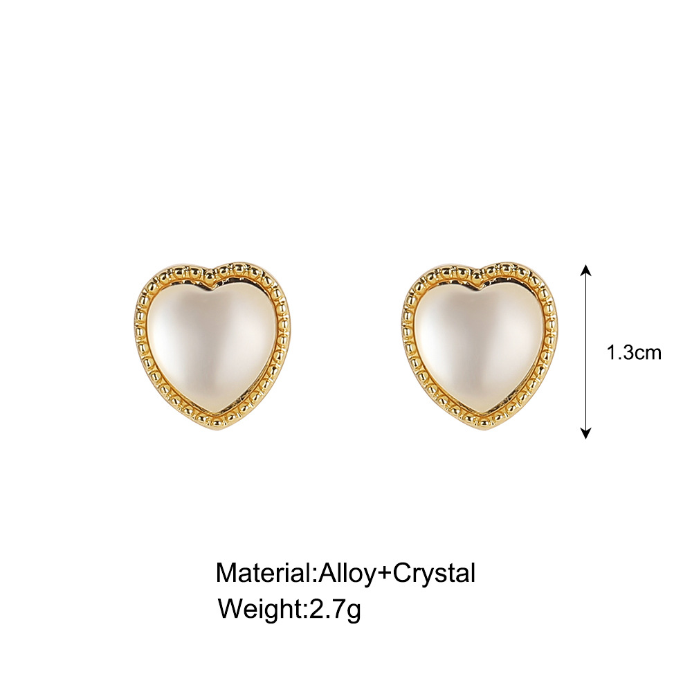 retro fishtail pearl earrings creative alloy stud earringspicture4