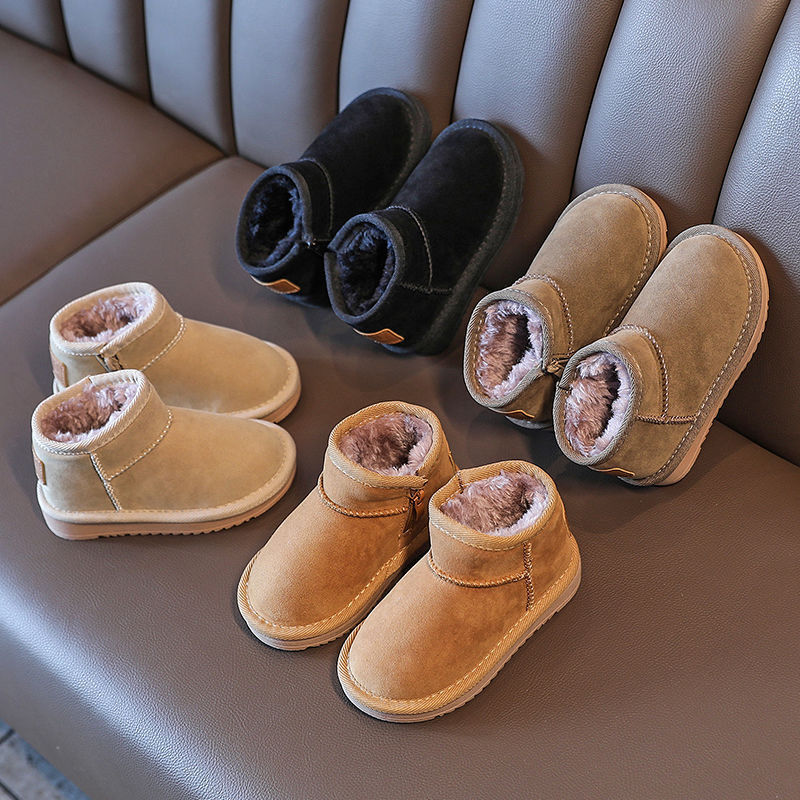 包邮2023年冬季新款儿童防水雪地靴韩版宝宝小童短靴男童女童保暖