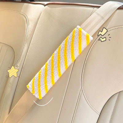 Plush Car Seat Belt: Seat belt shoulder pad